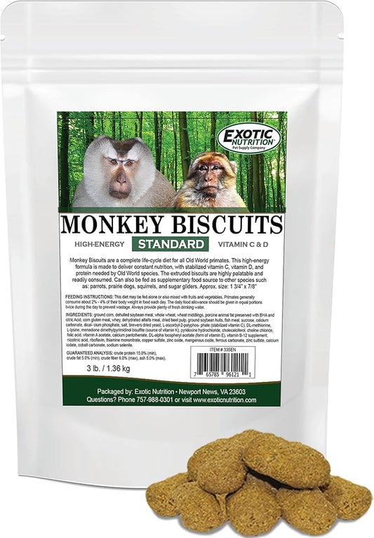 Monkey Biscuits (Orange, 9 lb.) - Healthy & Crunchy Biscuit Treat for Prairie Dogs, Parrots, Squirrels, Sugar Gliders, Hamsters, Rats, Rodents, Amazons, Macaws, Cockatoos, Birds & Other Small Pets…