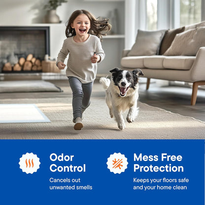 Dog Pads Large Pet Pee Pads for Dogs & Puppy Training 28" x 30" Potty Pads for Dogs [50-COUNT] Leak-Proof Dog and Puppy Pads - Quick-Dry Surface - Heavy Duty Absorbent Disposable Dog Wee Pad Bulk Pack