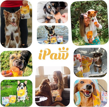 iPaw Chicken Tots Dog Treats for Puppy Training, All Natural Human Grade Dog Treat, Hypoallergenic, Easy to Digest (Chicken Tots)