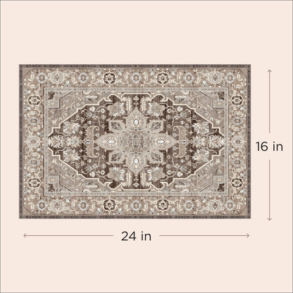 LOVEWAG Washable Dog Pee Pads, 24" x 16", Waterproof, Non-Slip, Super Absorbent, Reusable Machine-Washable, 2-Pack (Caramel Creme)