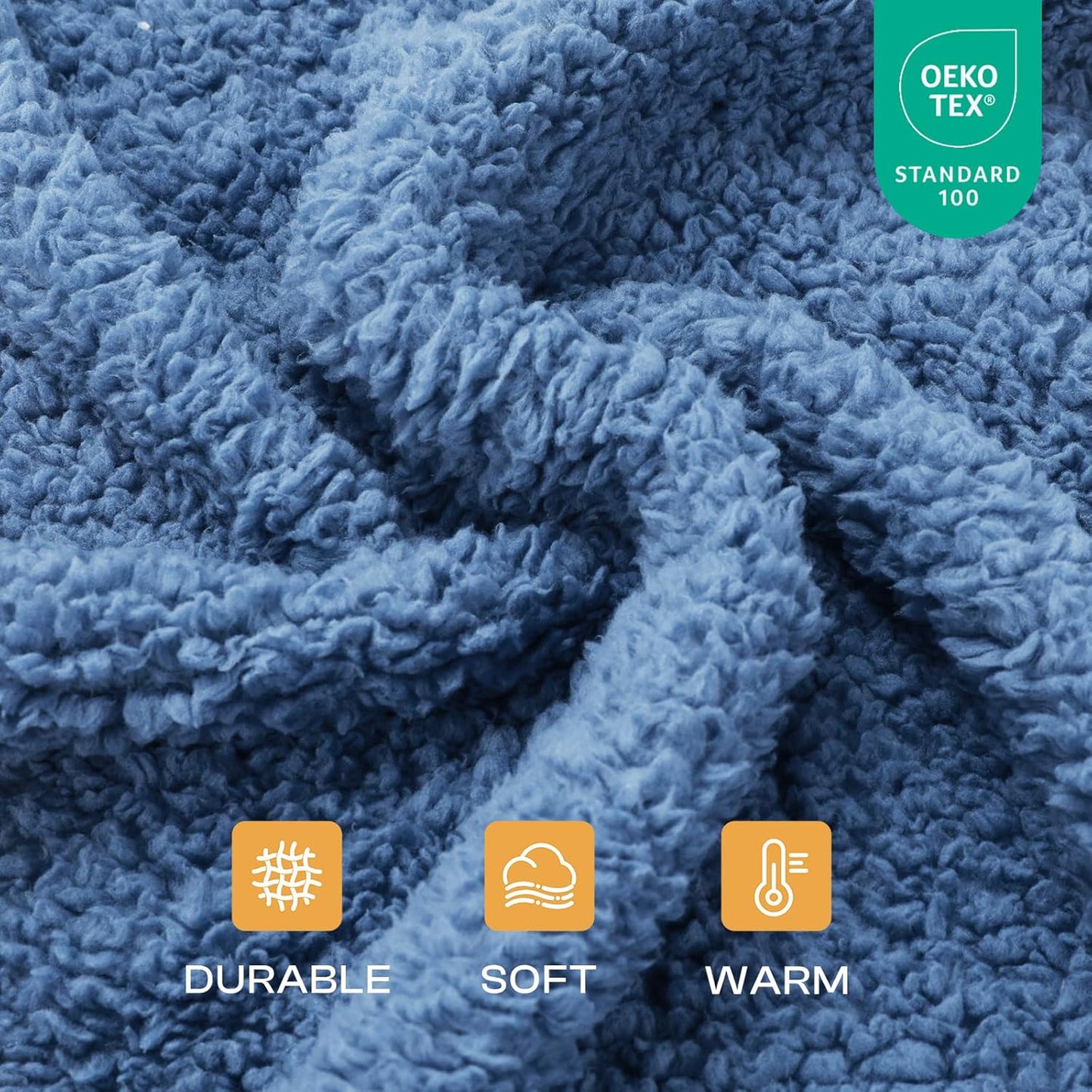 Luciphia 1 Pack 3 Calming Dog Blanket Fluffy Premium Fleece Pet Blankets Soft Sherpa Throw for Dogs Puppy Cat Beige/Pink/HazeBlue Large (41" x31")