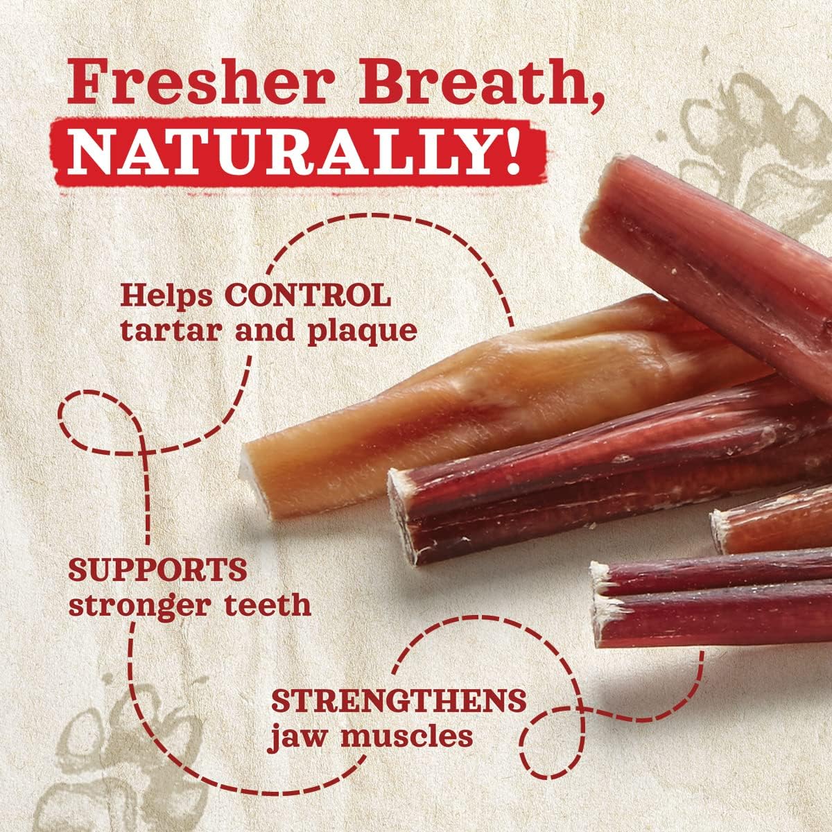 Natural Farm Odor-Free Bully Sticks (2-4”, 8oz) All-Natural Long-Lasting Chews, 100% Beef Pizzle, Grass-Fed, Grain-Free, Hormone-Free, Protein for Muscle Development & Energy, Perfect for Small Dogs