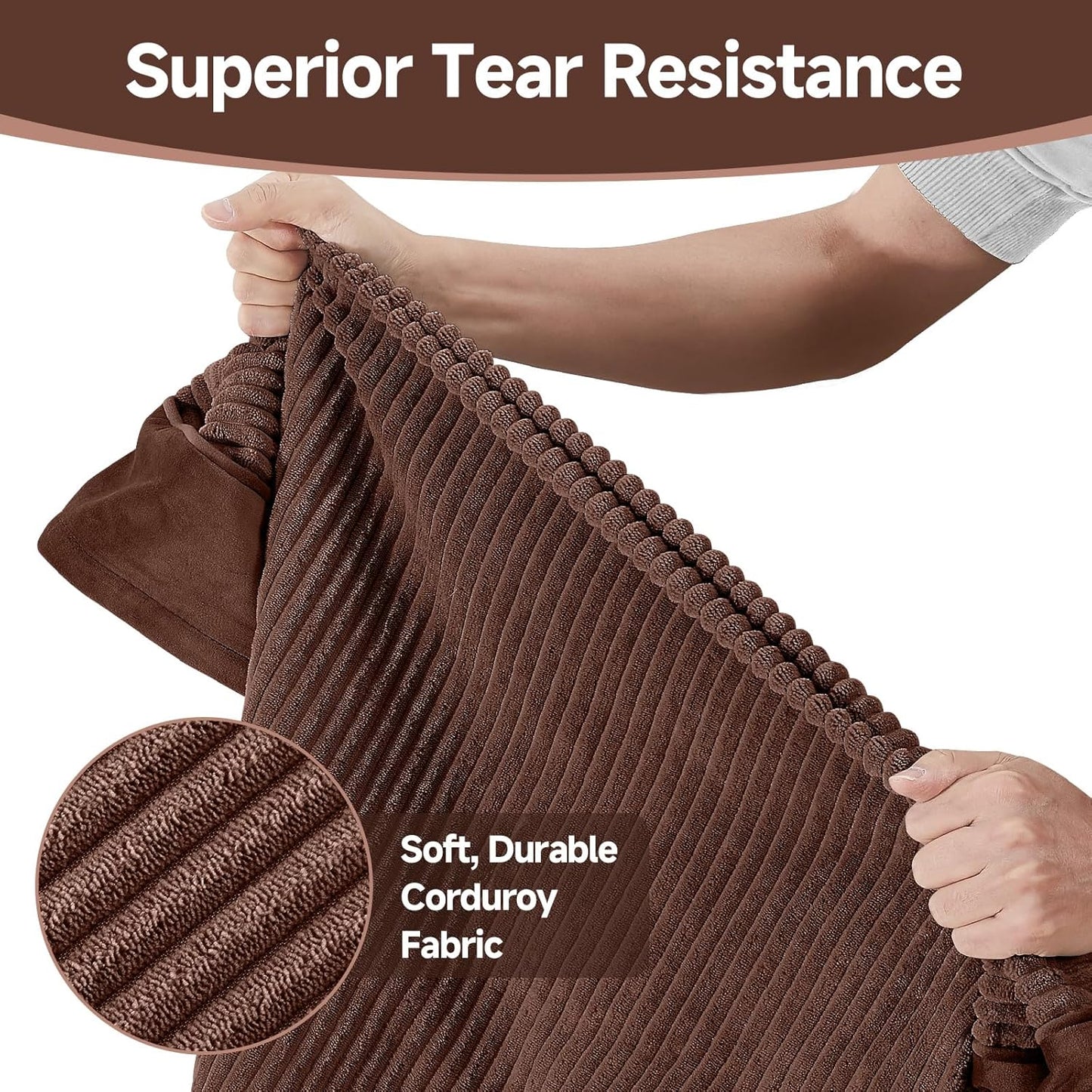 OhGeni Orthopedic Waterproof & Machine Washable Dog Bed for Medium Large Pets, Suitable for Crates, Cat Mat with 25D Egg Crate Foam, Non-Slip Bottom & Removable Cover, 35 Inches(Brown)