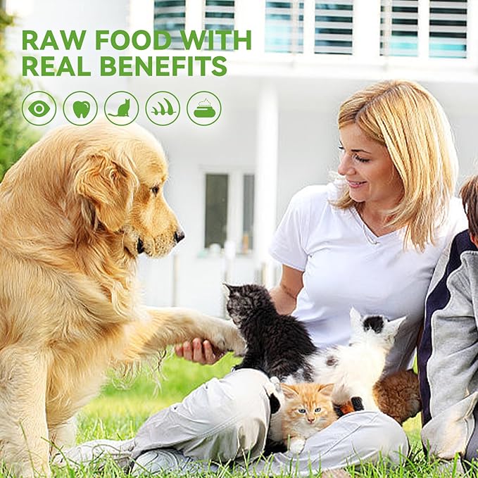 OPET Freeze Dried Cat & Dog Treats,Single Ingredient High Protein Grain Free Crunchy Cat Treats,Healthy Training Treats (4 Pack, Duck & Pork)