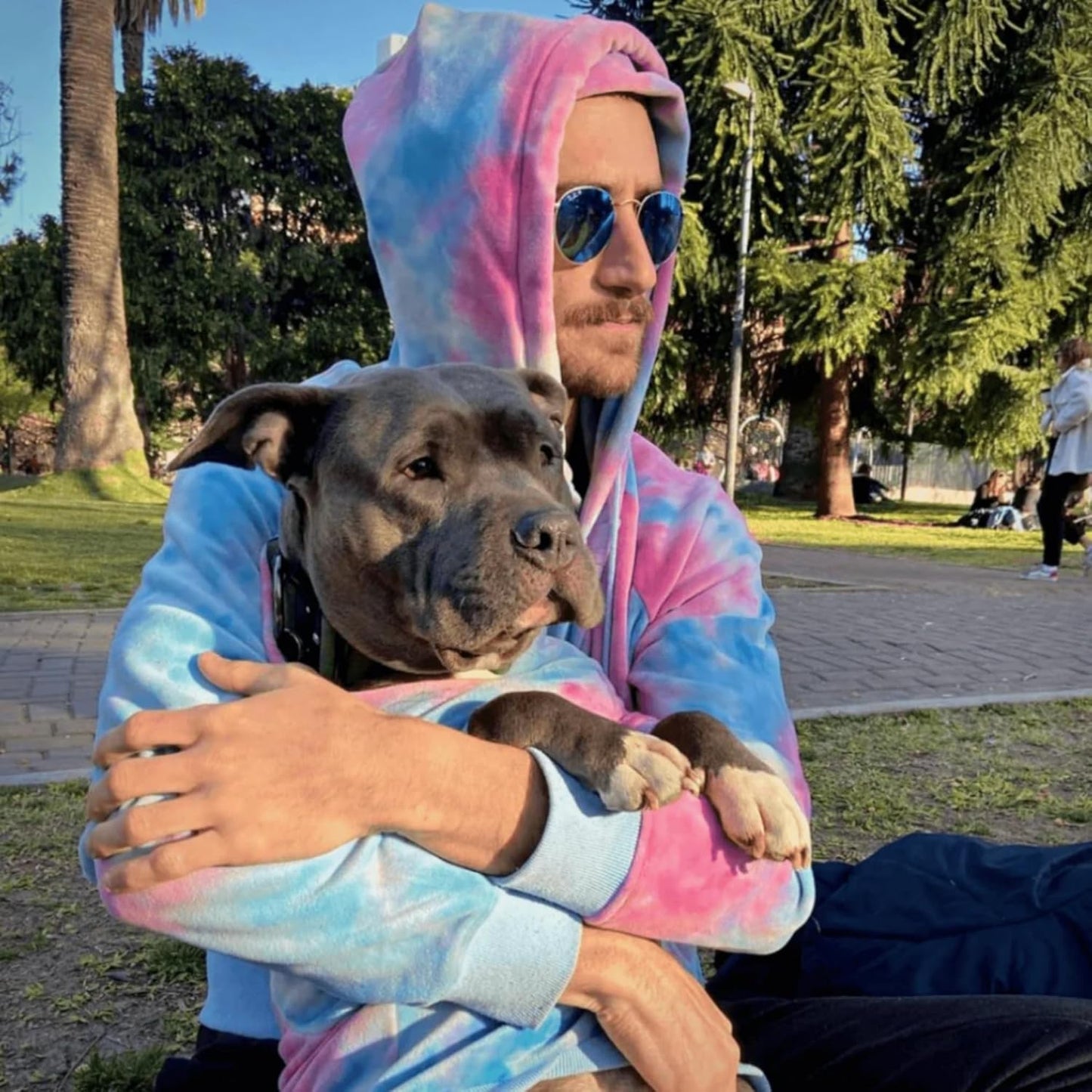 Spark Paws Dog Hoodie – Premium Dog Sweater for Small, Medium, and Large Dogs | Warm Outfits for French Bulldogs, Pitbull, Puppy, Winter Jacket Alternative - Snow Cone - S