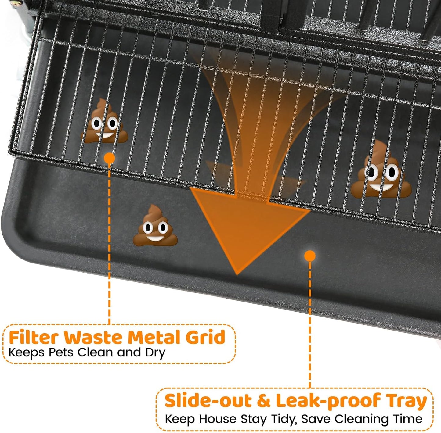 Homey Pet 2 Pack Three Levels 37 Inch Dog Crate, Escape Proof Dog Cage Kennel Indoor with Top Access and Lockable Wheels, Removable Tray, Heavy Duty Dog Crates for Medium/Small Dogs