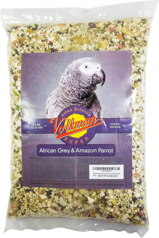 Volkman Avian Science Super African Grey Bird Food (8 Pound (Pack of 1))