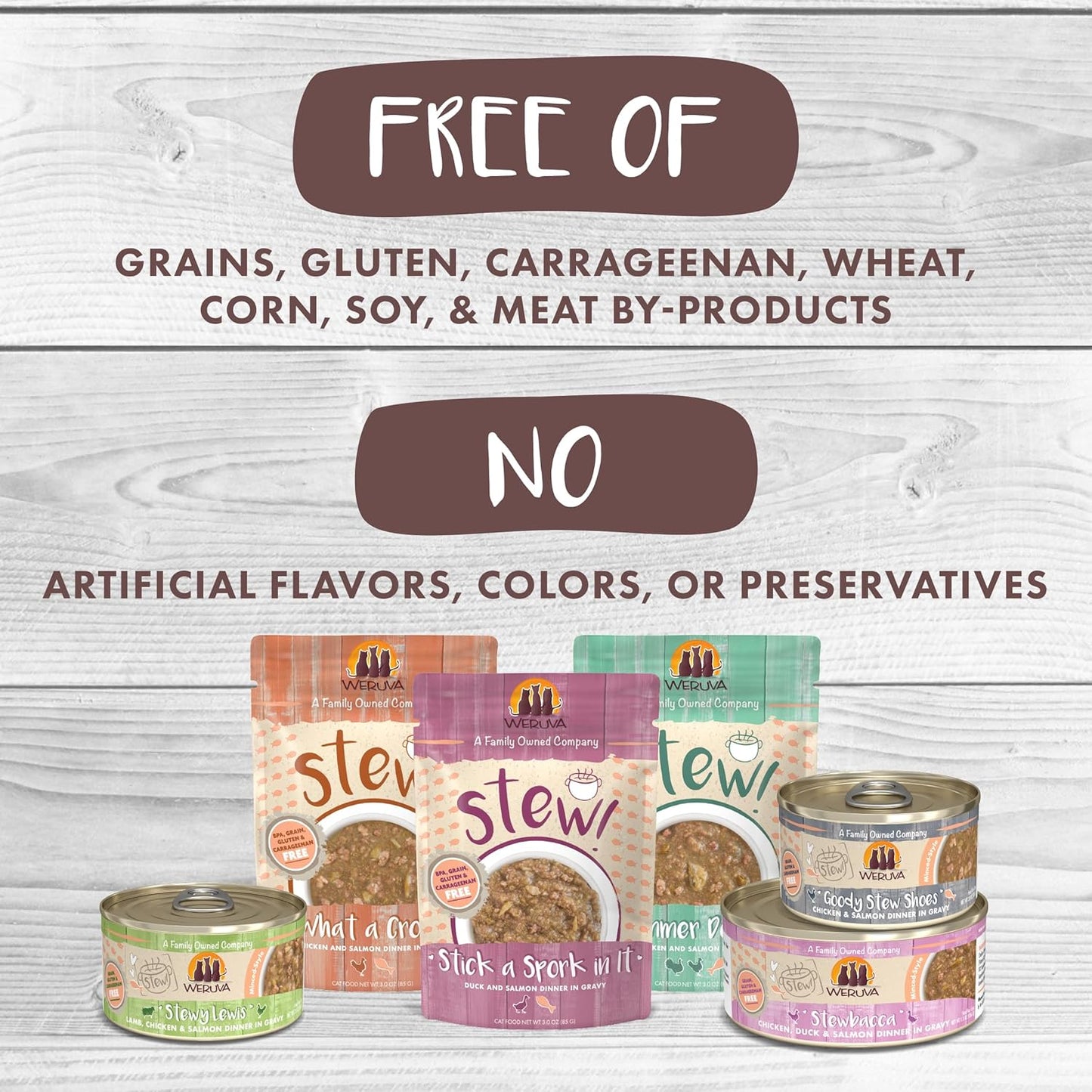 Weruva Classic Cat Stews!, Taco Stewsday with Beef, Chicken & Salmon in Gravy, 5.5oz Can (Pack of 8)