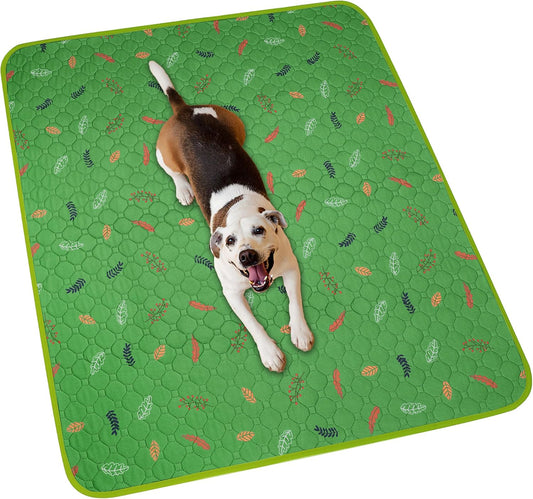 Sunheir Washable Pee Pads for Dogs 72"x72", Extra Large Reusable Puppy Pads Pet Training Pads for Dog Playpen, Waterproof Pee Pads for Puppy Playpen, Whelping Pad, Dog Playpen Indoor - Green