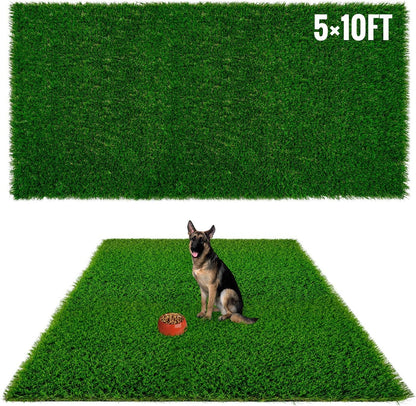 Fake Grass for Dogs to Pee on, Artificial Grass for Dogs , Dog Pee Pads Extra Large, Outdoor Grass Mats, Washable, 5x10FT Puppy Potty Training Rug, Strong Permeability, Washable