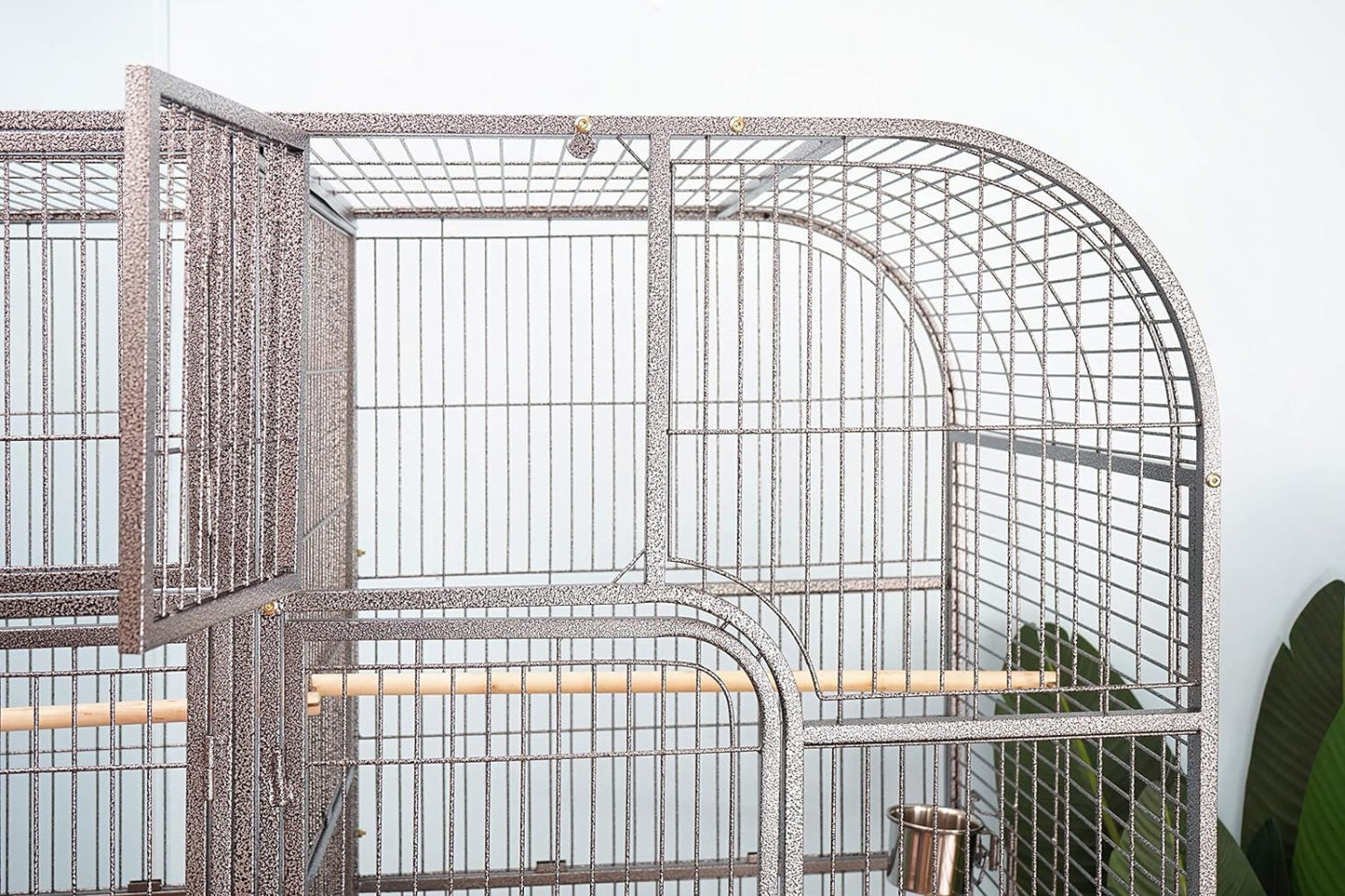 Double Cage with Center Divider for Bird Parrot Aviary W64xD32xH73 New